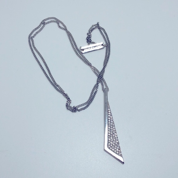 Vince Camuto silver tone rhinestone pendant - Picture 1 of 4